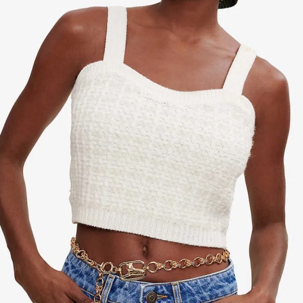 Maje Missa Tweed Cropped Tank LG